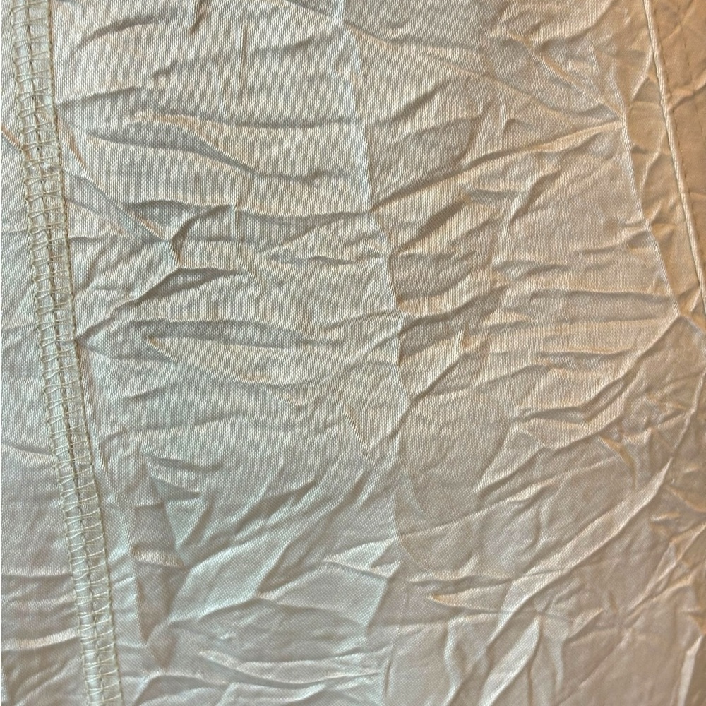 People Like Frank Cream Crinkle Silky Skirt Size 14 - Picture 7 of 9